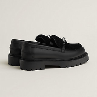アクセサリー LOAFERS ACCESSORIES \"ICON of FLIGHT\" Icone loafer - Black | Hermès Mainland China